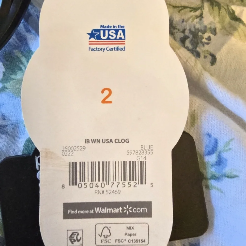 Wonder Nation Blue Toddler Clogs NWT Size 2
